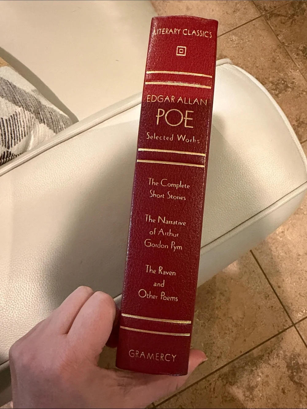 Edgar Allan Poe Selected Works Hardcover - Red